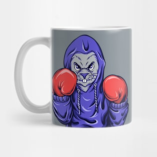 Funny Kangaroo Boxer Illustration Mug